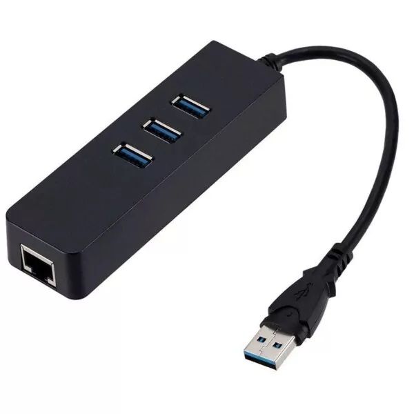 USB 3.0 To Gigabit Ethernet LAN RJ45 And 3 USB Port Hub
