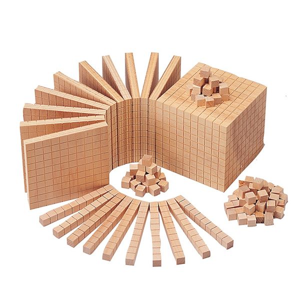 EDX Education Base Ten Set Wood - 121 Piece