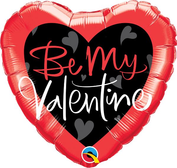 Qualatex 18 Inch Foil Be My Valentine Script