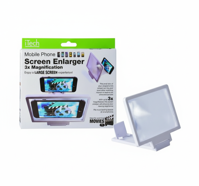 Mobile Phone Screen Enlarger 18x12 cm with 3x Magnification
