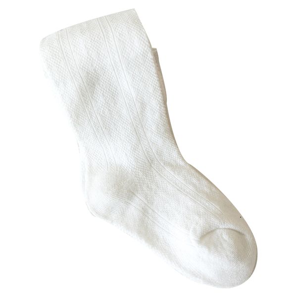 White Girls Tights Breathable Soft for Kids