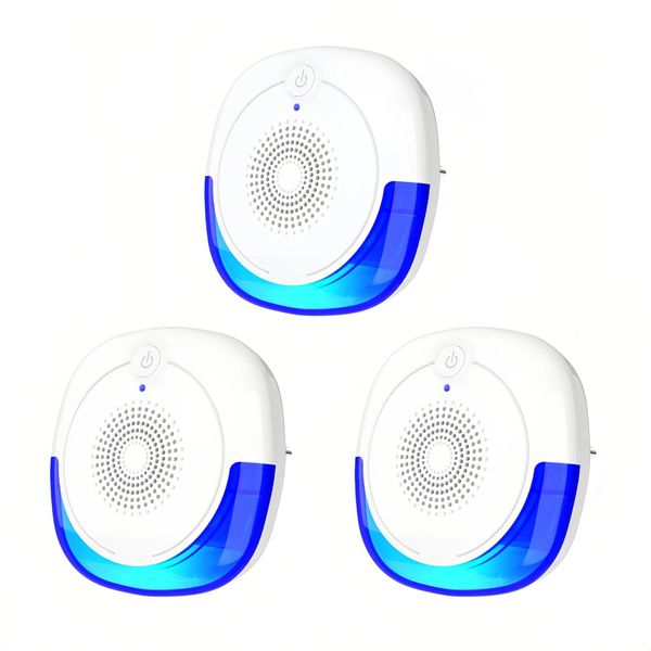 Ultrasonic Electronic Mouse Pest Repellent for Attic &amp; Home - 3 Piece