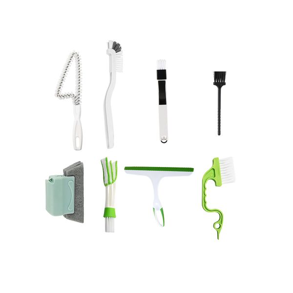 Window Cleaning Brush Glass Squeegee Hand-held Groove Gap Cleaning Tools
