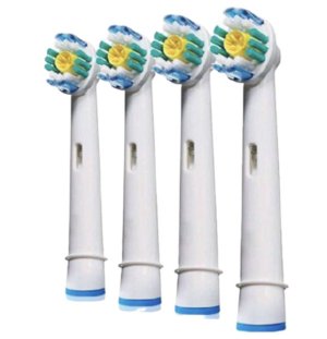 FTG Replacement Heads For Oral B Pro White Toothbrush - 4 Pack
