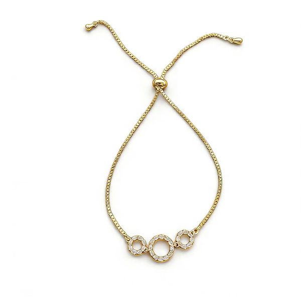Three ROUND Stone Studded Bracelet for Girls and Women
