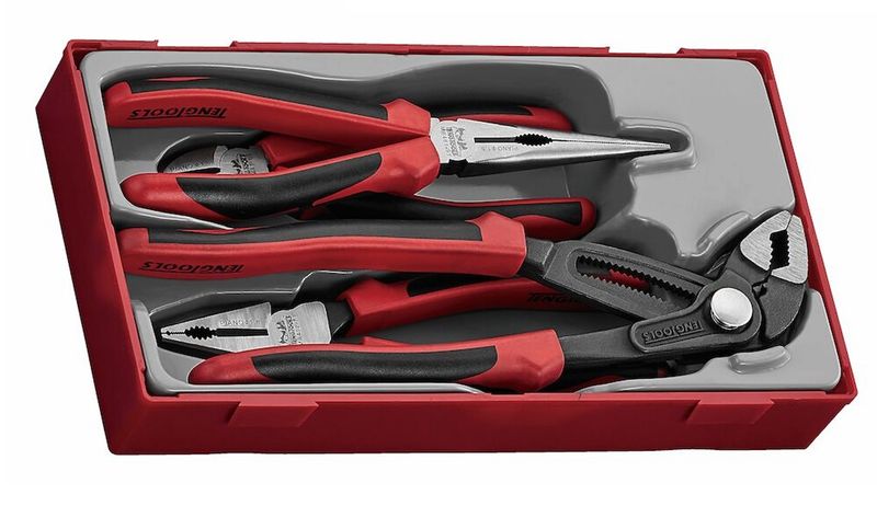 TengTools - Plier Set TPR Grip Q TT1 4 Pieces - TT440-TQ