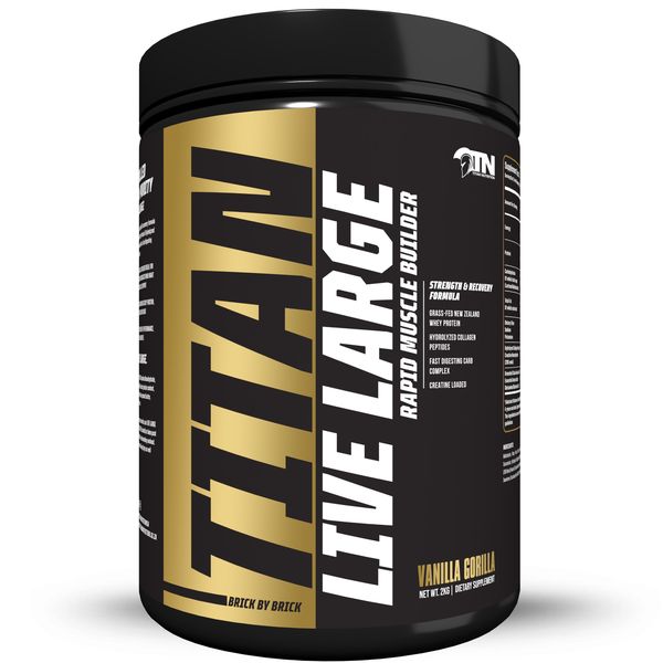 Titan Live Large Rapid Muscle Builder, Vanilla Gorilla - Net Wt.2Kg