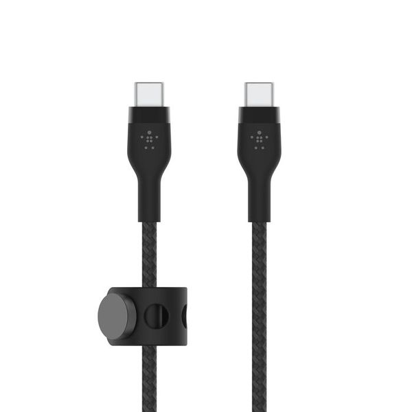 Belkin BoostCharge PRO Flex USB-C to USB-C Braided Silicone Cable, 1M, Black