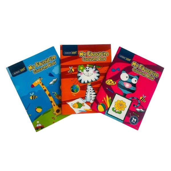 Marlin Kids: 24 Page My Favourite Colouring Book (Set of 3)
