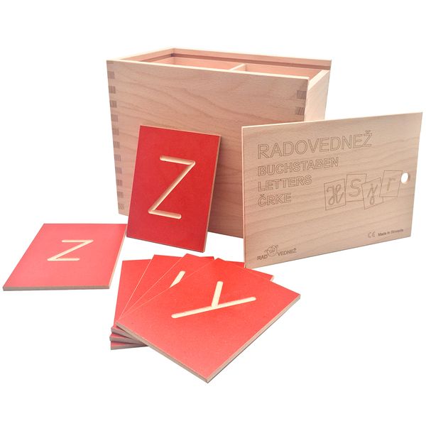 Greenbean Wooden Letter Plates: Upper &amp; Lower Case - 52 Pieces