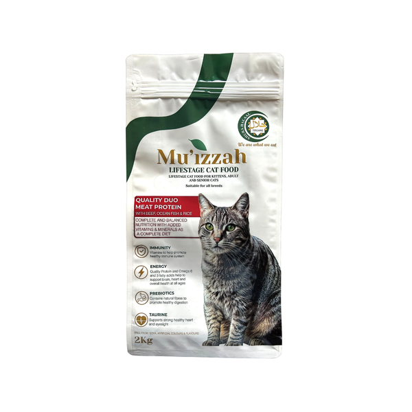 Mu'izzah Halaal All Lifestage Cat Food 2kg