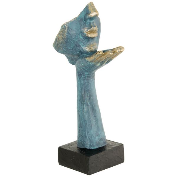 Opulent Olivia Blowing Kisses - Blue Gold 32cm