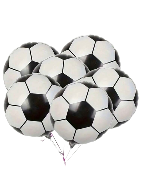Soccer Ball Foil Balloon Party Decoration Accessory - 5 Piece