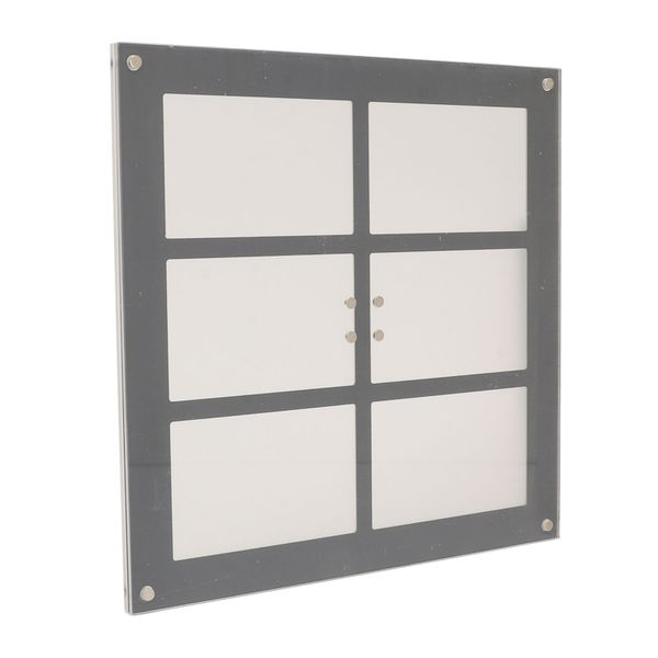 6 Grid Acrylic Magnetic Picture Frame White