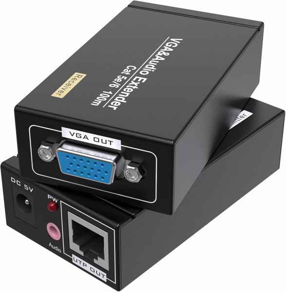PmG VGA Extender with Audio Signal 100m by CAT-5e/ 6 cable
