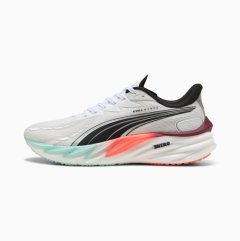 Puma Men's Velocity Nitro 4 Hyrox Road Running Shoes - White/Mint Melt/Red