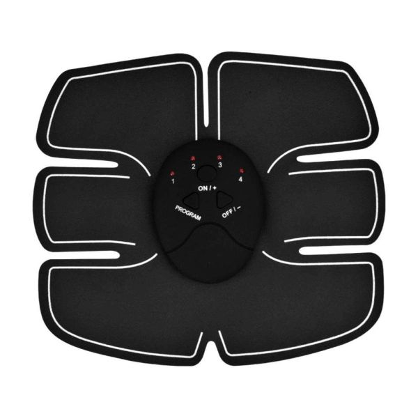 EMS Abdominal Smart Fitness Muscle Trainer &amp; Toner Device - Black