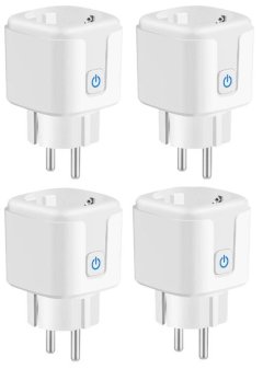 ANKON Tuya WiFi Smart Power Plug with Power Meter - Four Pack