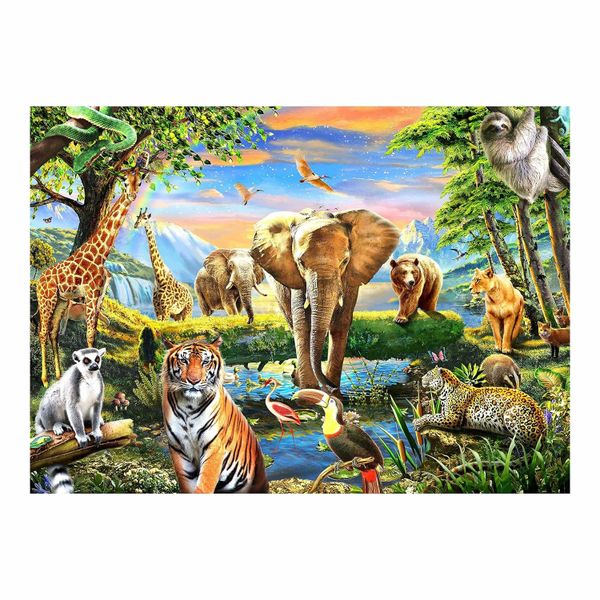 1000 Pcs Puzzles for Adults, Animal World Jigsaw Puzzle Challenging Game