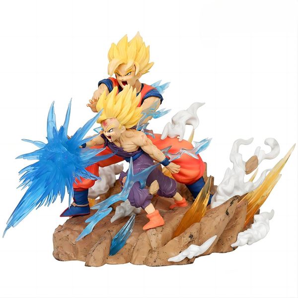 Dragon Ball Z/Super Anime Gohan/Goku Father-Son-Kamehameha Figure