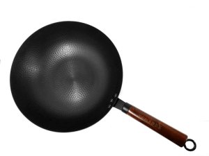 Sizzling Wok-Carbon Steel Wok &amp; Pan With Glass &amp; Steel Surrounding Lid