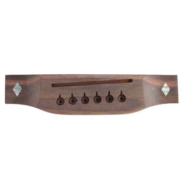 Pre-drilled rosewood bridge