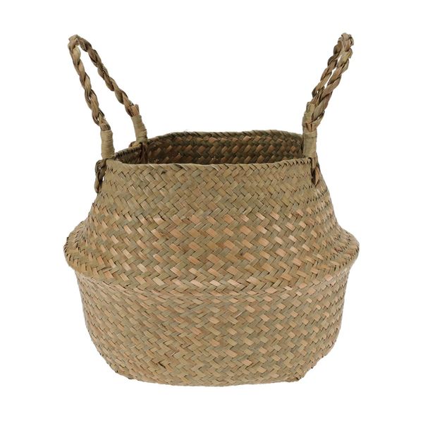 Braided Seagrass Basket - 26 x 26 x 23cm