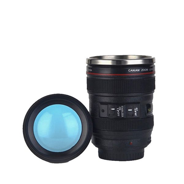 Novelty Camera Lens Stainless Steel Travel Mug