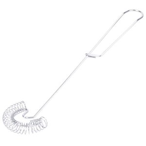 2 Pieces Whisk Egg Small Whisk Whipper Stainless Steel Egg Whisk Flat Sprin