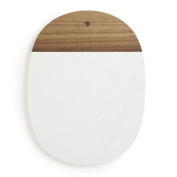 George &amp; Mason - Marble &amp; Acacia Wood Cutting Board - 30cm