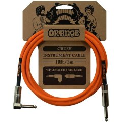 Orange Crush 3m Instrument Cable (right-angled to straight)