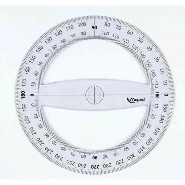 Maped Protractor 360 Degree 120mm x4