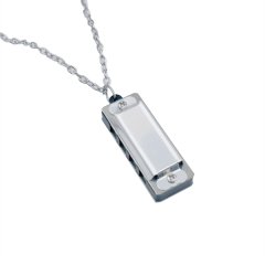 Mini Harmonica Necklace 4 Hole 8 Tone Portable