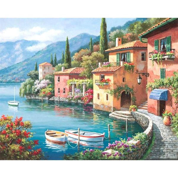 Paint by Numbers for Adults - Waterfront