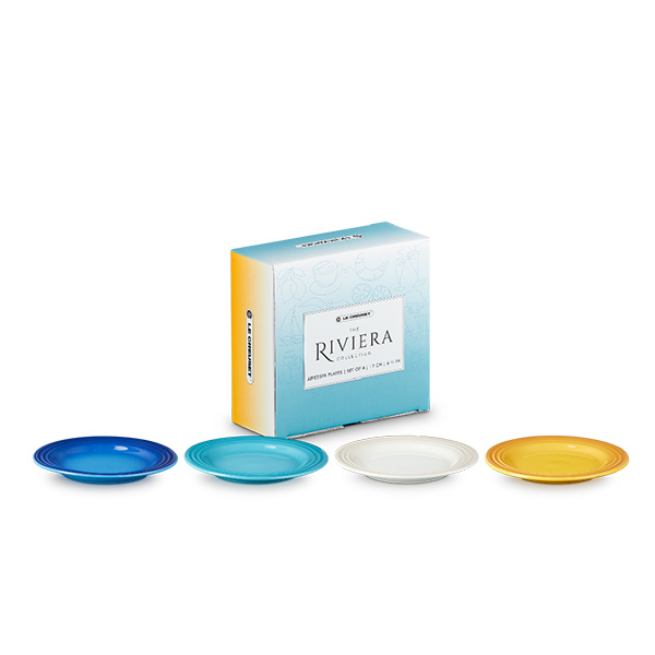 Le Creuset The Riviera Collection Set of 4 Appetizer Plates