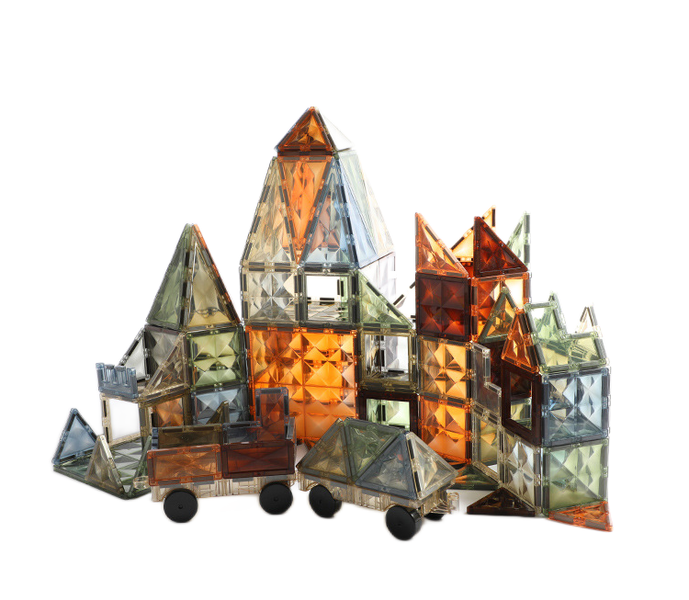 X-HOME Kids' Magnetic Building Tiles - 100 Piece Play Toys