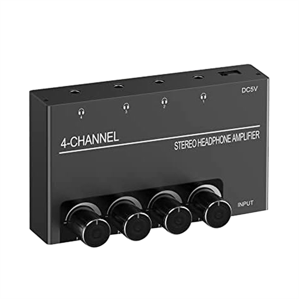 4 Channel Headphone Amplifier With 3 5Mm Output &amp;3 5Mm Audio Input