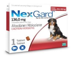 NexGard-Tick &amp; Flea Control for Extra Large Dogs - 1 Tablet - Pack Of 2