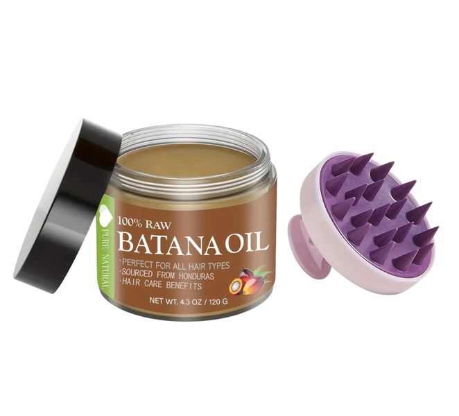 Batana Oil for Honduras with Scalp Massage Brush Combo