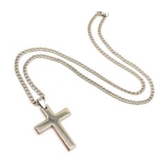 Fabulae Men's Steel Cross Chain, Ignatius