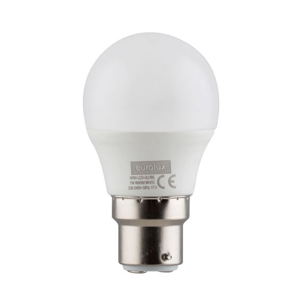 Eurolux - Warm White B22 7W Opal Golfball Ceramic LED