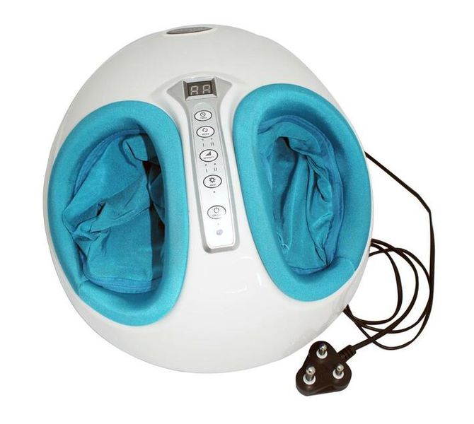 Blue and white Foot massager