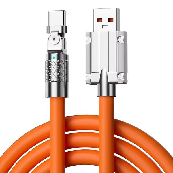 TechByte USB-A to USB-C Cable - 180 Degree Rotation - 120W Ultra Fast- 1.2m