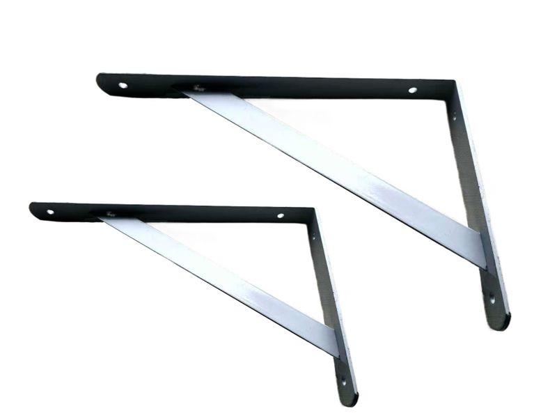 2Pcs Storage Shelf Wall-Mounted Triangle Bracket for Home Kitchen