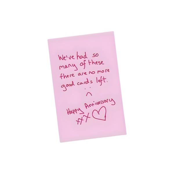 1pc Anniversary Card &amp; Envelope - With A Humourous Message To A Loved One