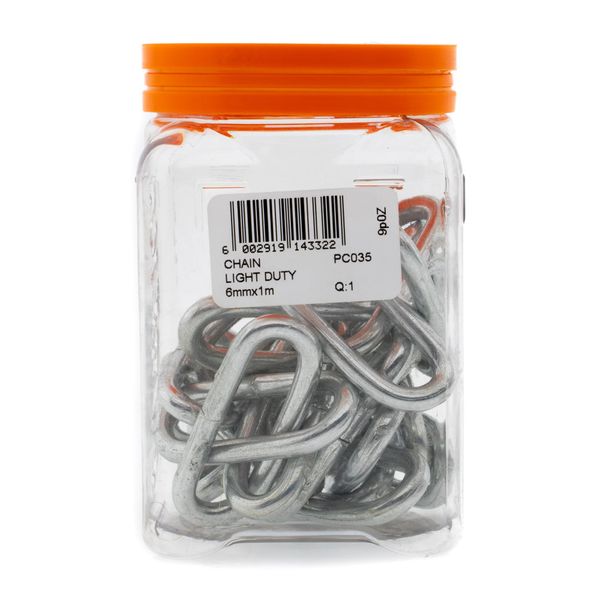 FORT KNOX Chain Light Duty 6mm x 1m Q:1 PC035