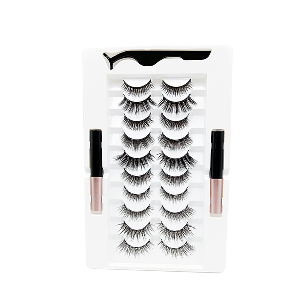 Magnetic double-tube mixed false eyelashes