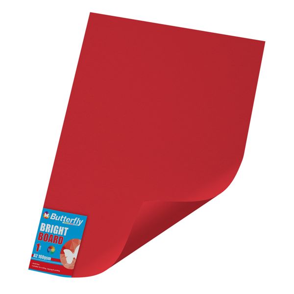 Butterfly Board - A2 160gsm Bright Singles - Wrapped (Red) x 25
