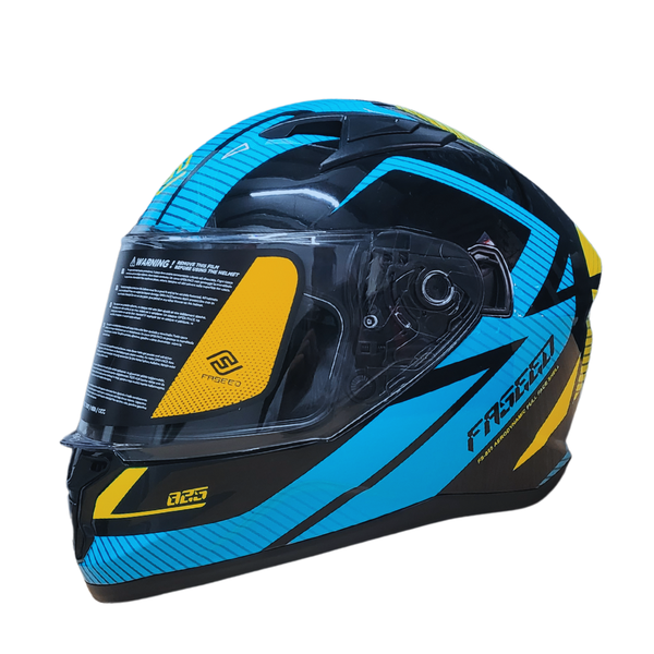 Faseed FS-825 Blue/ Yellow/ Black Helmet