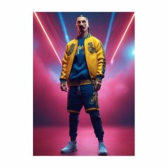 Zlatan Ibrahimovi Splash - A1 Poster
